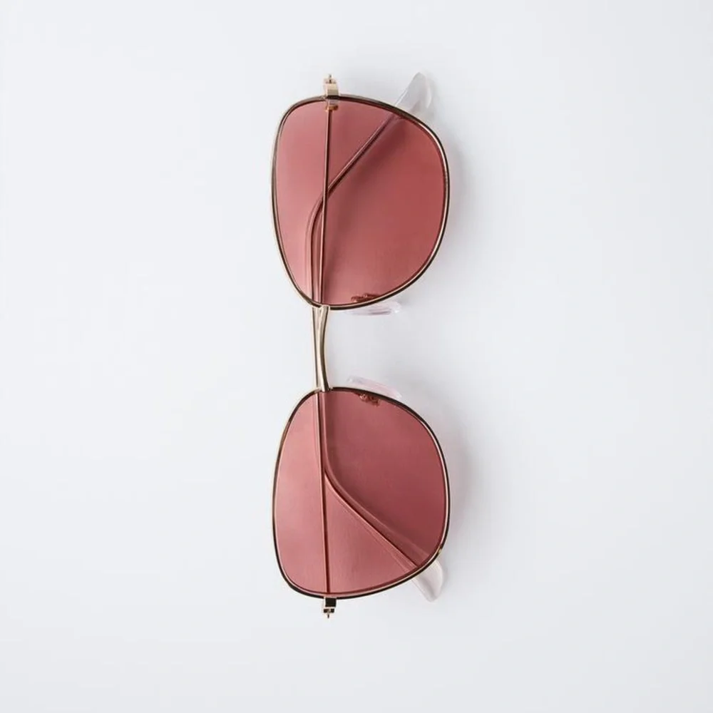 NWT. Zara Kids Metal-frame sunglasses. 100% UV PROTECTION. Size 6-9.